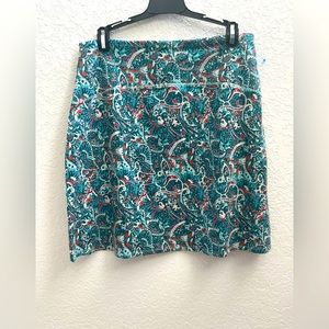 Bella Coola Above The Knee Print Skirt - Paisley by Sahalie